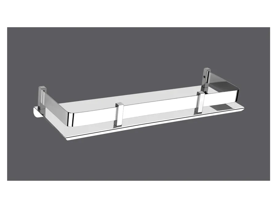 Sparrow Square Stainless Steel Shelf - Chrome Plated, 5"X18"