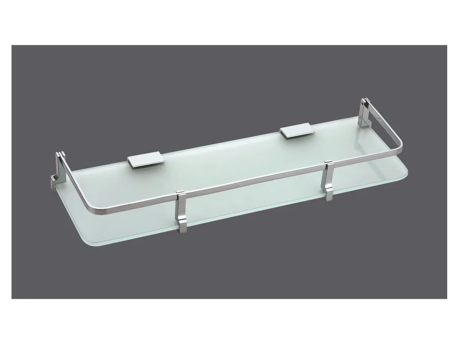 Sparrow 6 mm Glass Shelf - Chrome Plated, 5"X18"