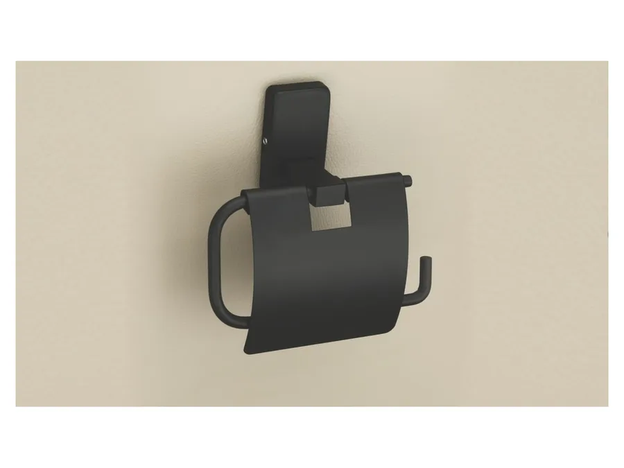 Sparrow Opal Toilet Paper Holder - Matt Black