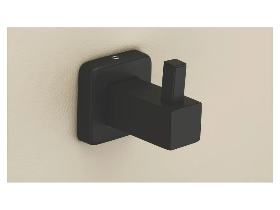 Sparrow Garnet Towel Hook - Matt Black