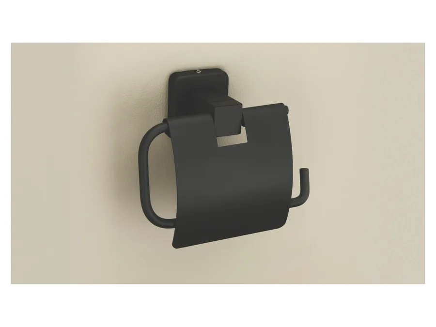 Sparrow Garnet Toilet Paper Holder - Matt Black