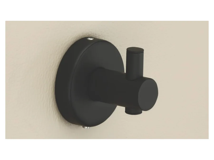 Sparrow Amber Towel Hook - Matt Black