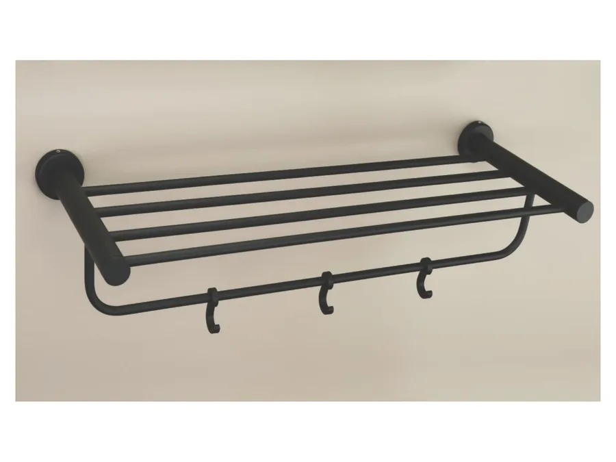 Sparrow Aster Towel Rack 18" - Matt Black