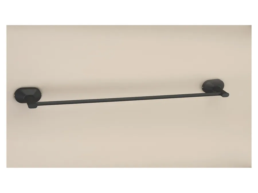 Sparrow Aster Towel Rod - Matt Black, 24"