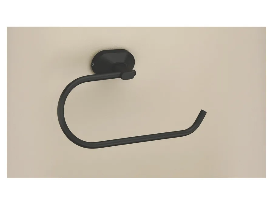 Sparrow Aster Towel Ring - Matt Black