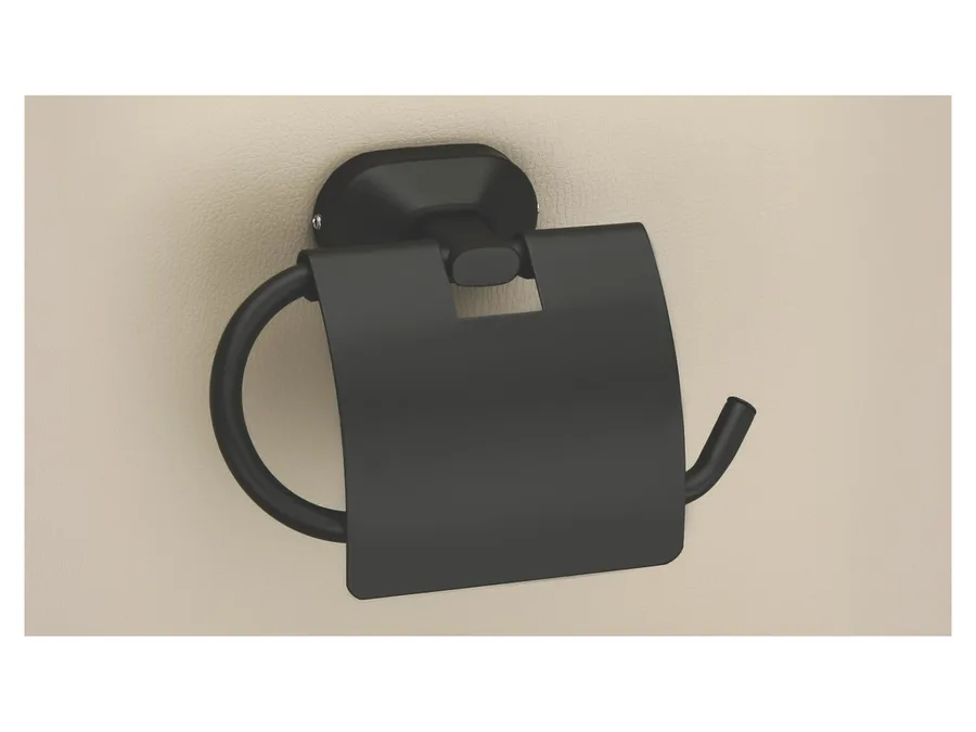 Sparrow Aster Toilet Paper Holder - Matt Black