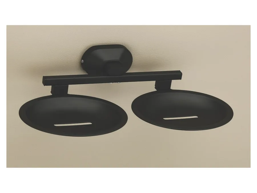 Sparrow Aster Double Soap Dish - Matt Black