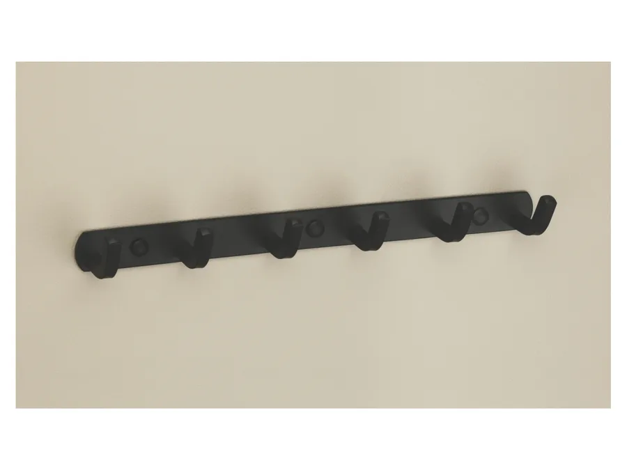 Sparrow 8-Hook Clothes Hanger - Matt Black - MAC-31193-8HOOK