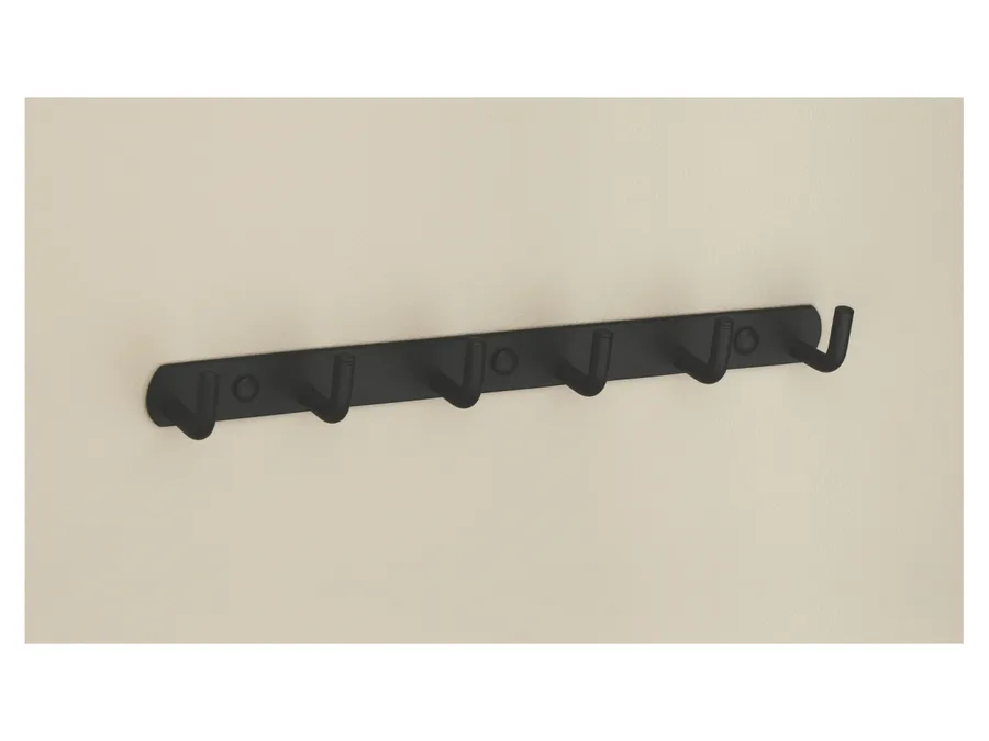 Sparrow 4-Hook Clothes Hanger - Matt Black - MAC-31194-4HOOK