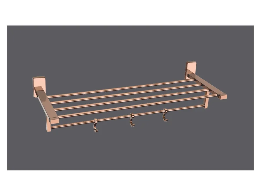 Sparrow Opal Towel Rack 18" - PVD Rose Gold