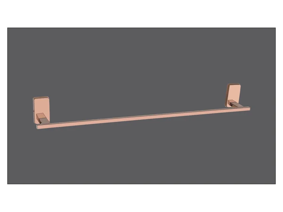 Sparrow Opal Towel Rod - PVD Rose Gold, 24"