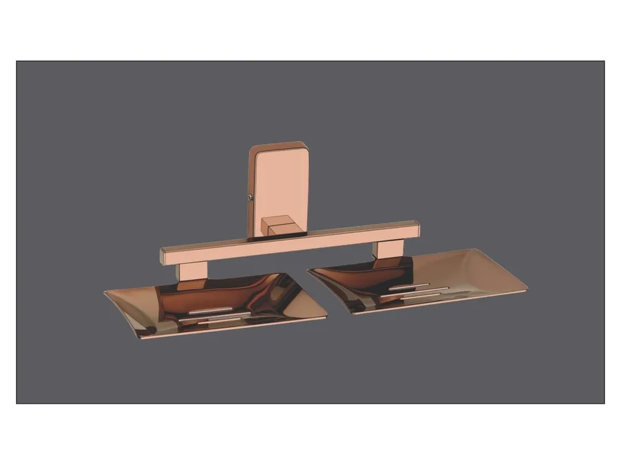 Sparrow Opal Double Soap Dish - PVD Rose Gold