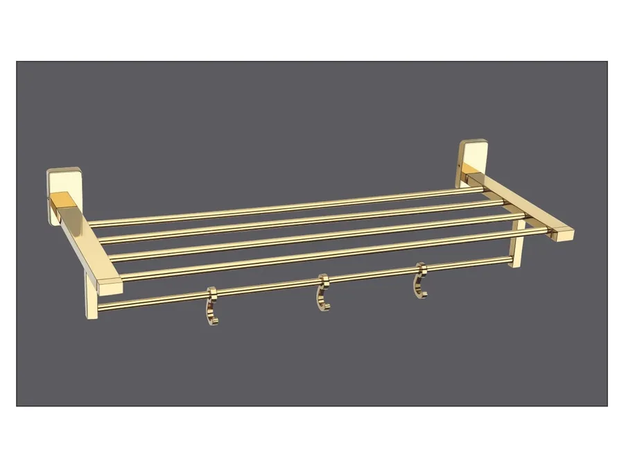 Sparrow Opal Towel Rack - PVD Gold, 24"