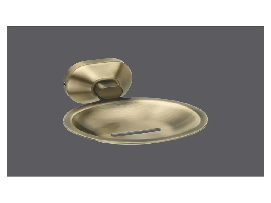 Sparrow Aster Soap Dish - Brass Antique
