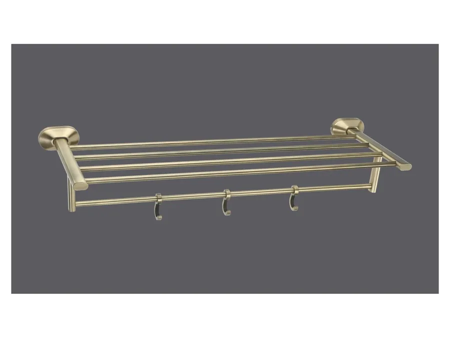 Sparrow Aster Towel Rack - Brass Antique, 24"