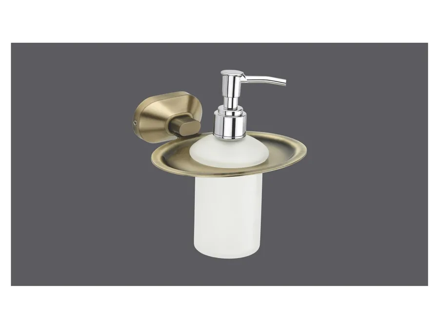 Sparrow Aster Liquid Soap Dispenser - Brass Antique