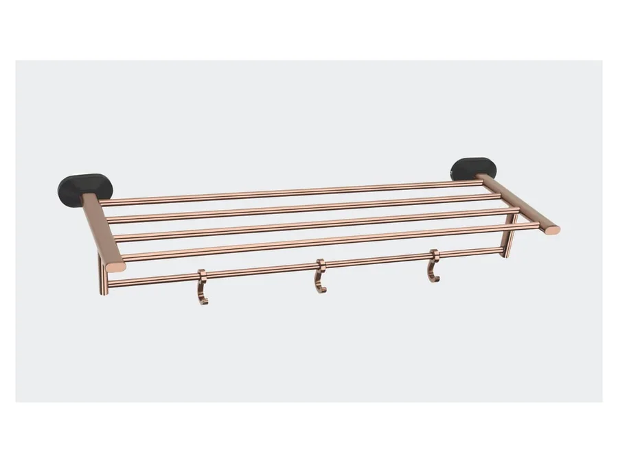 Sparrow Aster Towel Rack 18" - Two Tone PVD and Matt Black
