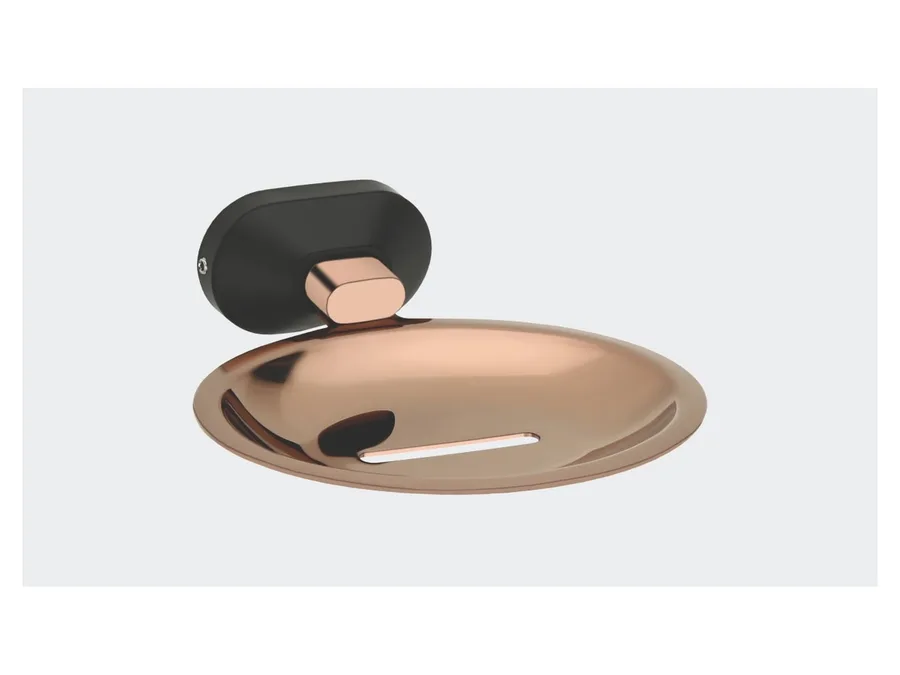 Sparrow Aster Soap Dish - Two Tone PVD and Matt Black