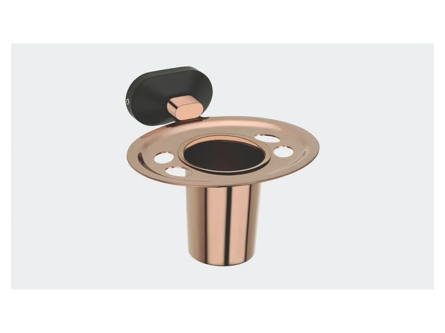 Sparrow Aster Tumbler Holder - Two Tone PVD and Matt Black