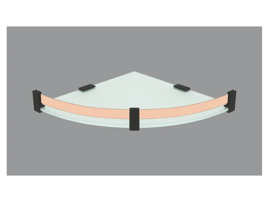 Sparrow 8 mm Glass Corner - Two Tone, 12"X12"