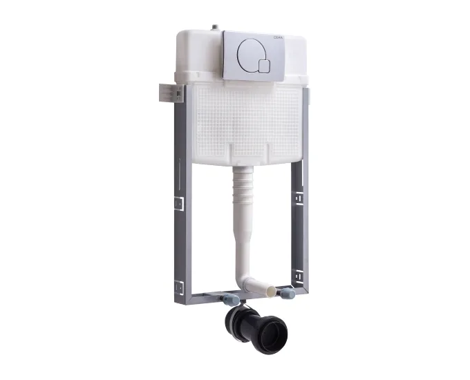 Cera Chevron Concealed Cistern with Half Frame 500 x 90 x 460 mm