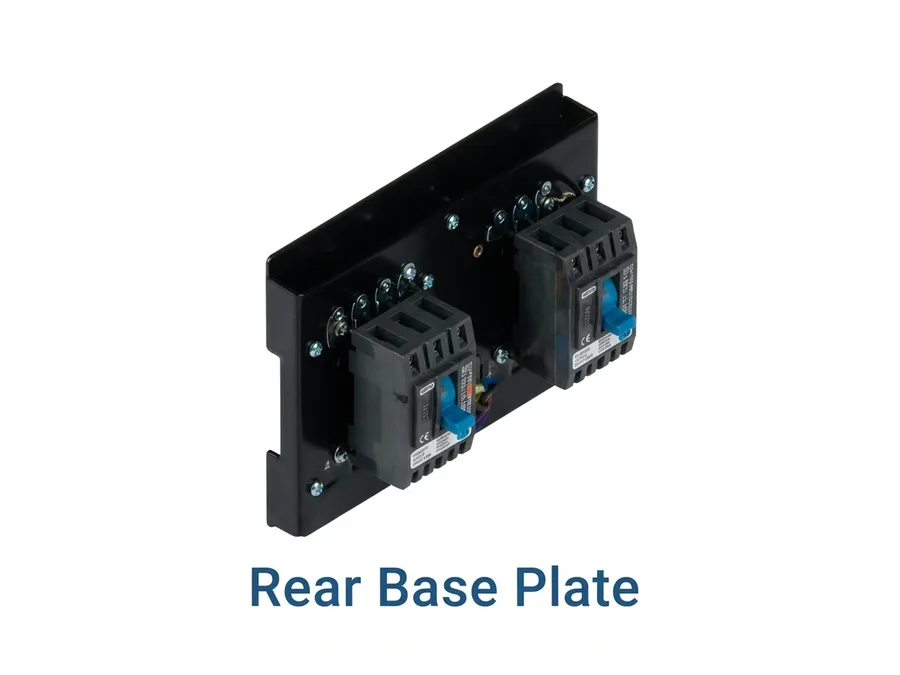 Lauritz Knudsen dsine DZ4/DZ6 Rear Base Plate for Mechanical Interlocking