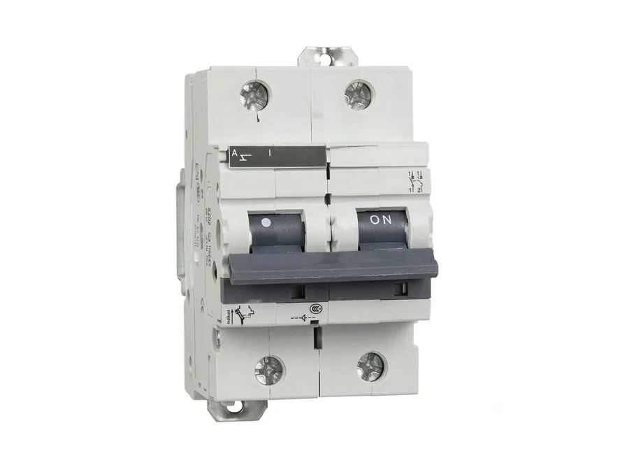 Lauritz Knudsen 80-125A Range Double Pole (DP) 80A D-Curve Miniature Circuit Breaker