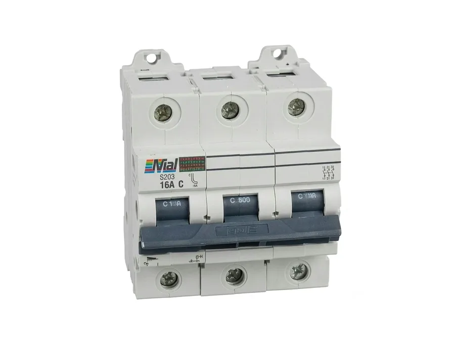 Lauritz Knudsen 80-125A Range Three Pole (TP) 100A D-Curve Miniature Circuit Breaker