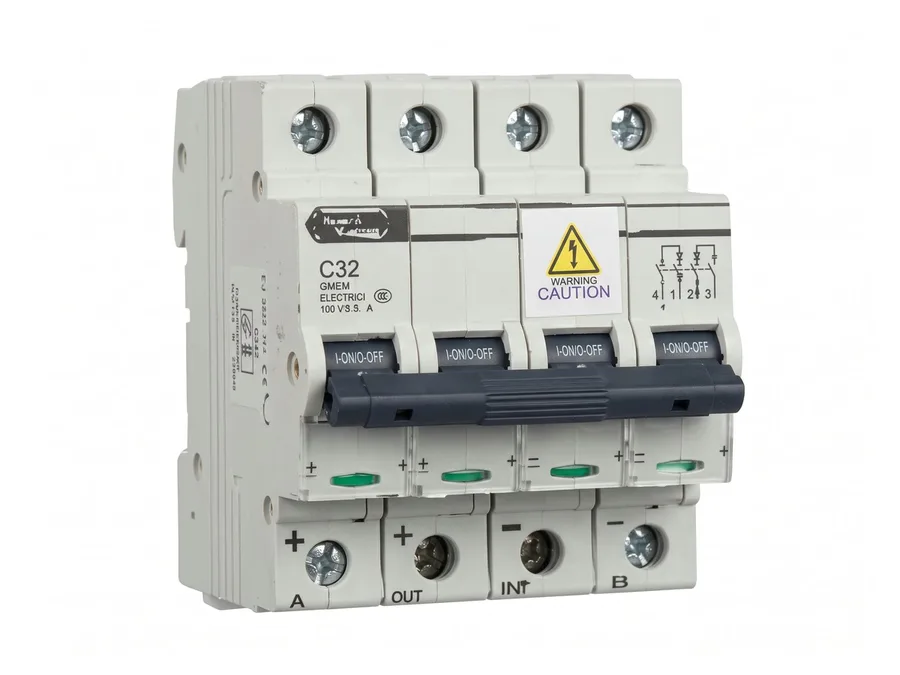 Lauritz Knudsen BK Series Double Pole (DP) 10A 1000V DC Miniature Circuit Breaker