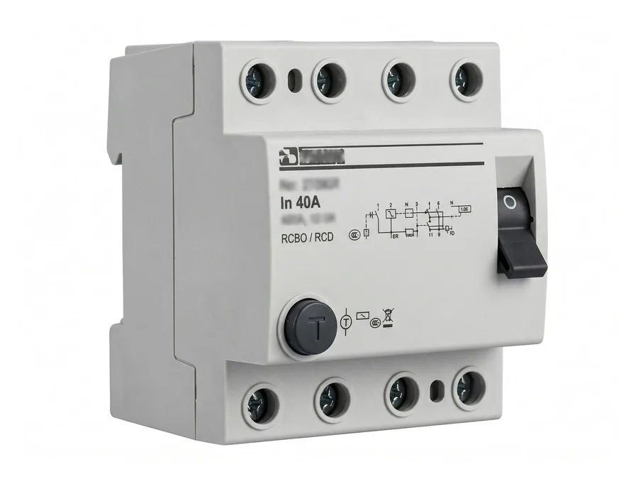 Lauritz Knudsen Four Pole (FP) 63A 30mA Residual Current Circuit Breaker