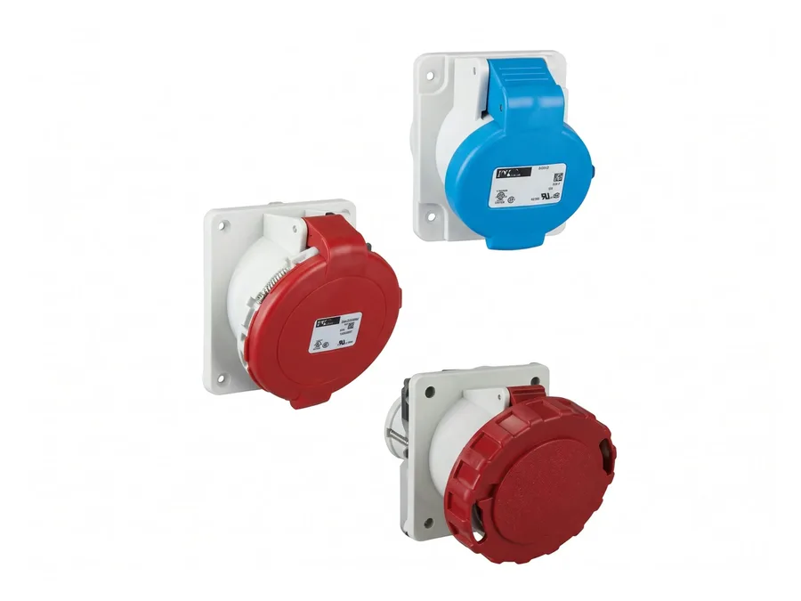 Lauritz Knudsen Industrial Angled Socket 32A 3P+N+E IP67