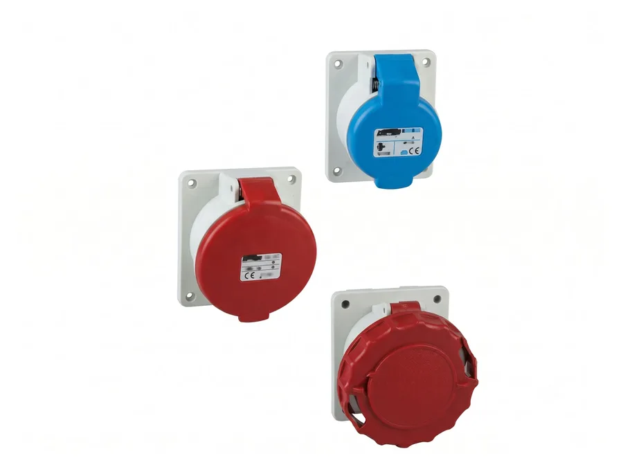Lauritz Knudsen Industrial Straight Socket 16A 2P+E IP67