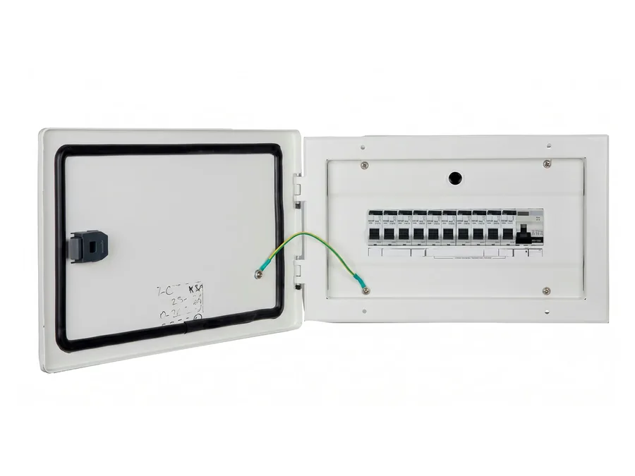 Lauritz Knudsen SPN 12 Way IP43 Glazed Door Distribution Board