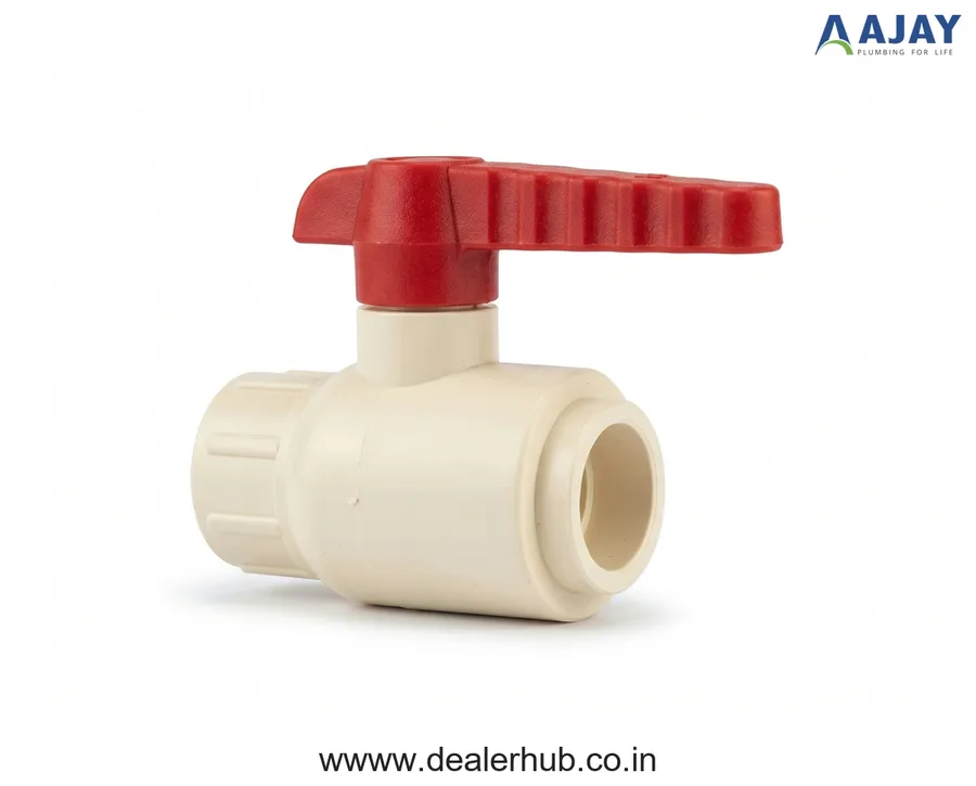 CPVC Ball Valve (2 Pcs.) Long Handle 1-1/4" (32 mm) Flowline Plus Ajay