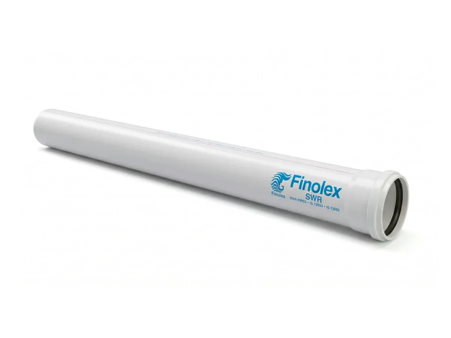 Finolex SWR Ringfit Cut Piece Type B 10 Ft Double Socket 160mm (6 inch) Drainage Pipe