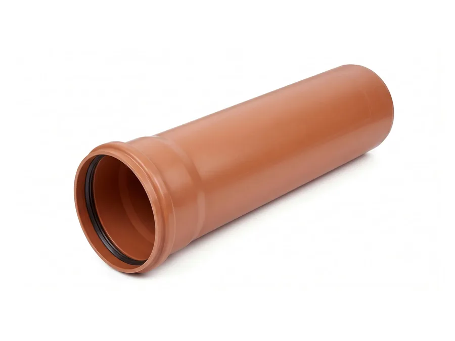 Finolex Orange Underground Drainage Pipe SN8 SDR-35 6 Mtr 200mm (8 inch) Sewerage Pipe