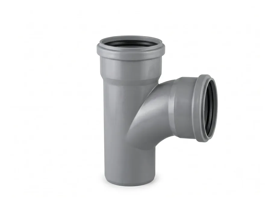 Finolex SWR Ringfit Swept Tee Plain 160mm (6 inch) Drainage Fitting