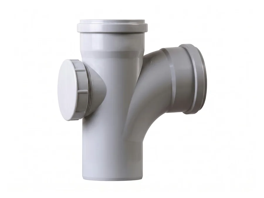 Finolex SWR Ringfit Swept Tee Door 110mm (4 inch) Drainage Fitting