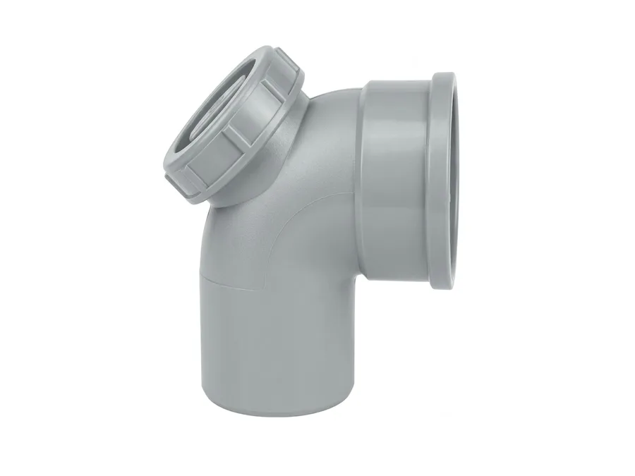Finolex SWR Selfit Bend 87.5 Degree Door 110mm (4 inch) Drainage Fitting