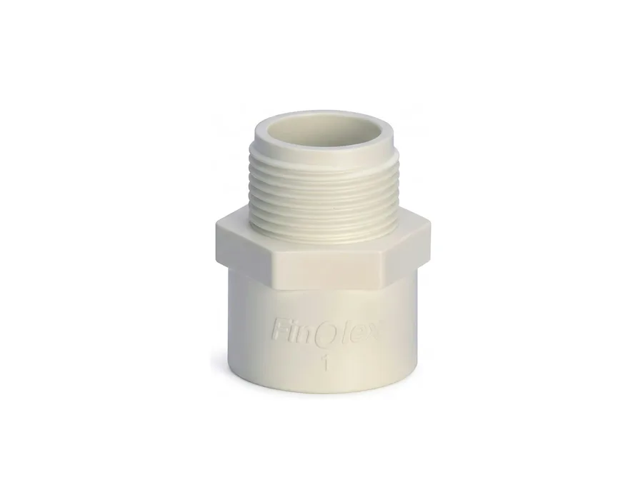 Finolex PVC-U Male Threaded Adaptor (MTA) SCH-80 1 Inch (33.40 mm)