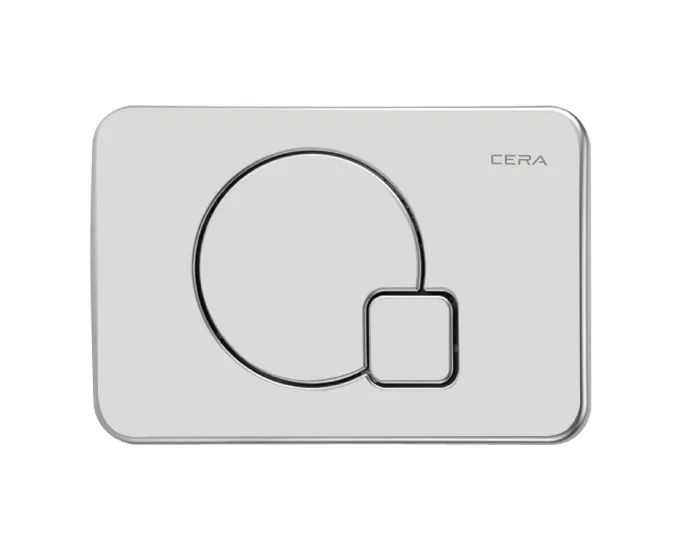 CERA Q Type Actuator Knob for Chevron Concealed Cistern Shine Finish