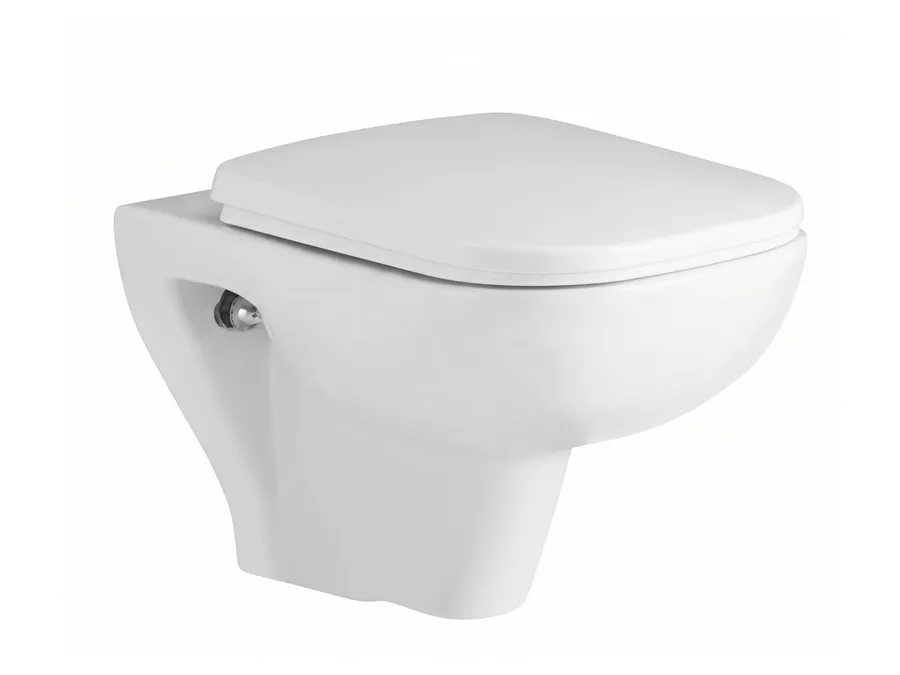 Kristen (J) Washdown Wall Hung WC with In-Built Jet Set with KS056 PP Soft Close Seat Cover - White