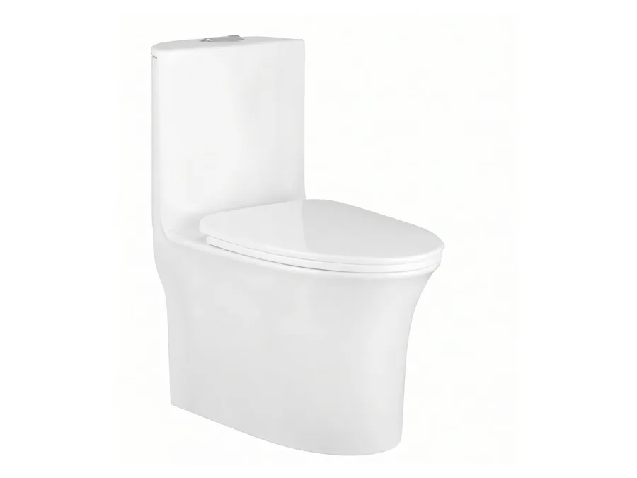 Vera Siphonic One Piece WC with Tornado Flushing, PP Soft Close Seat Cover - White