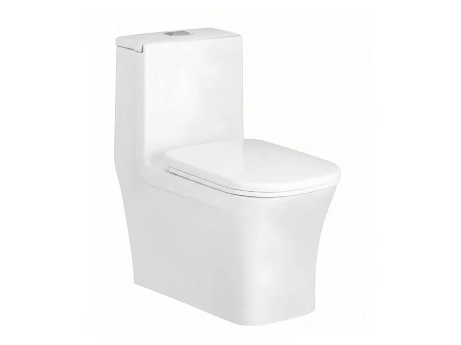 Leela Siphonic One Piece WC with PP Soft Close Seat Cover - White