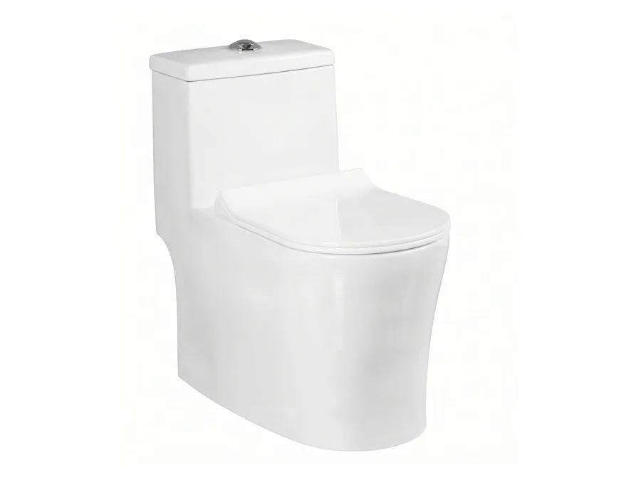 Verna Rimless Washdown One Piece WC with PP Soft Close Seat Cover (P-Trap 180 mm) - White