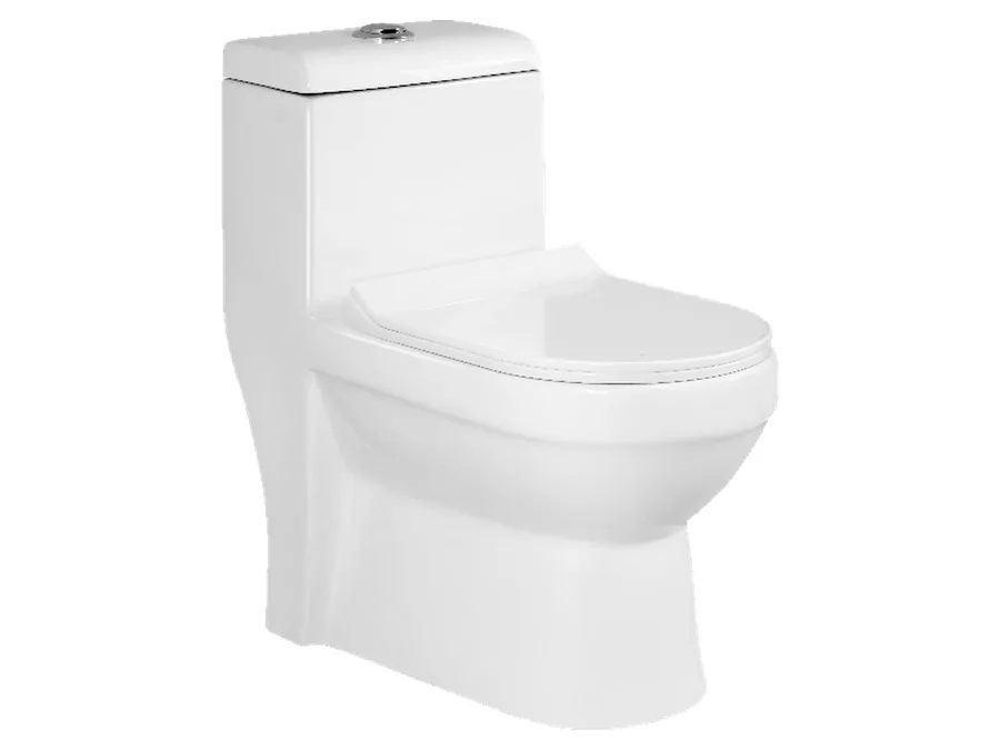 Santo Washdown One Piece WC with PP Soft Close Seat Cover - White