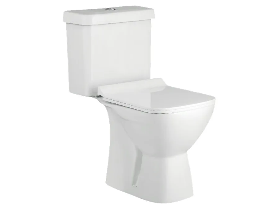 Christabel Floor Mount Concealed Trap Close Couple EWC - White