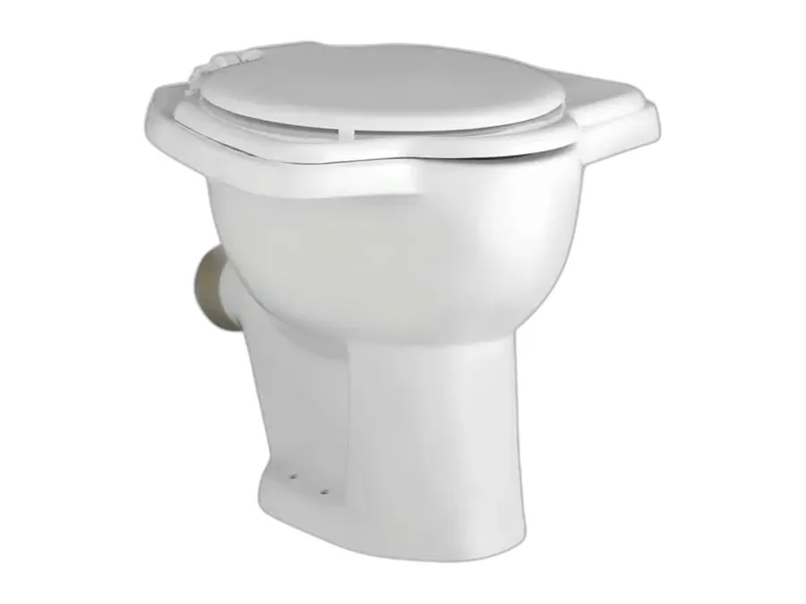 Pluto Anglo Indian WC Set with KS2500 PP Hard Close Round Seat Cover - White