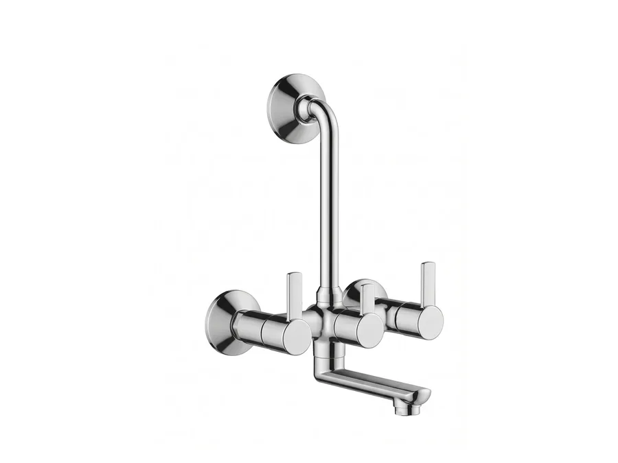 DCI AI Prime Wall Mixer Telephonic with Wall Bend for Arrangement of Overhead Shower (Wall Mounted) Z636