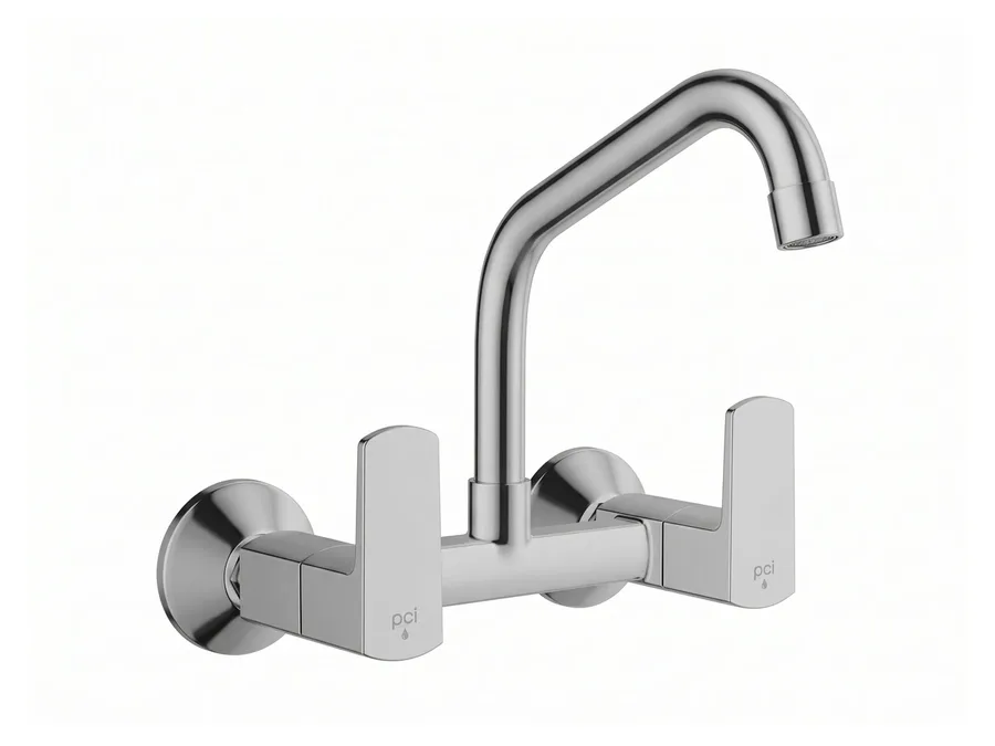 DCI Kubix Premium Sink Mixer with Slim Swinging Spout (Wall Mounted) Z730B